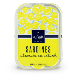 Sardines citronnées au naturel citron bio